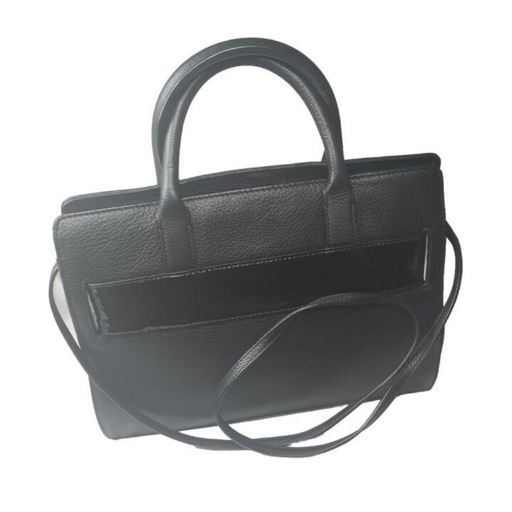 Kate Spade Bow Valley Rosa Leather Satchel Handbag Purse Black - Picture 3 of 9